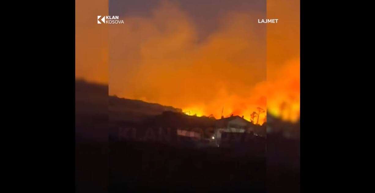 Në mesin e shumë fshatrave që u përfshin nga zjarri është edhe Penuha e Podujevës (VIDEO)