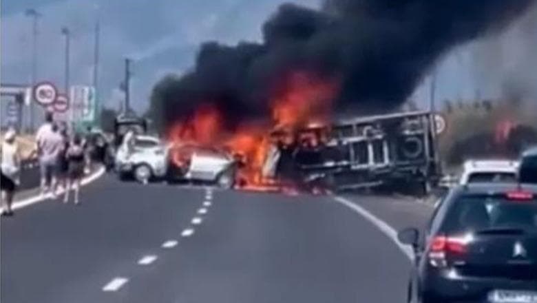 Aksidenti në Greqi ku vdiqën 3 shqiptarë, flet dëshmitari: Po digjeshin të gjallë