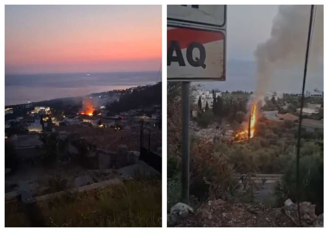 Zjarr në Dhërmi, flakët pranë varrezave të fshatit dhe banesave