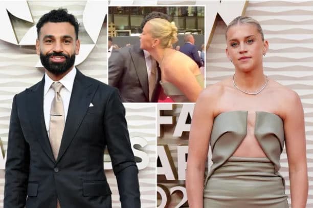 Mo Salah i jep një përqafim të ngrohtë futbollistes Alessia Russo