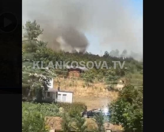 Përfshihen nga zjarri malet e fshatit Mirash në Ferizaj (VIDEO)