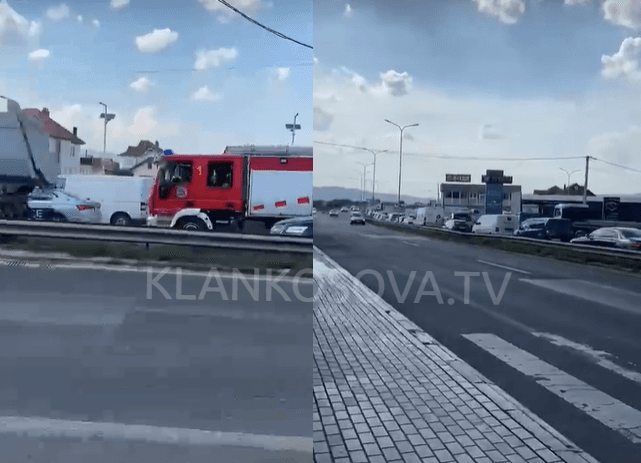 Raportohet për një aksident të rëndë në Vragoli, bllokohet trafiku (PAMJE)