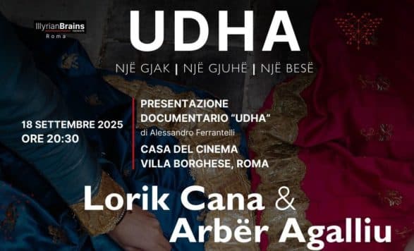 “UDHA” e Alessandro Ferrantellit prezantohet në Romë me Lorik Canën dhe Arbër Agalliun
