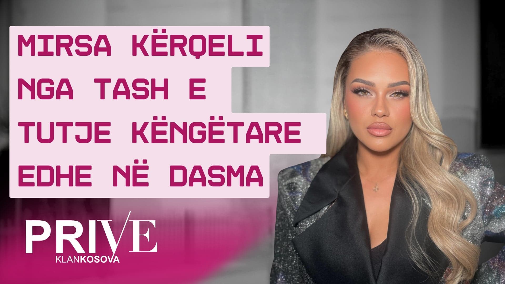Mirsa Kërqeli, nga tash e tutje këngëtare edhe në dasma - prapaskenat e klipit të ri (VIDEO)
