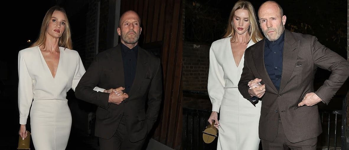 Rosie mahnit me fustanin e bardhë me Jason Statham
