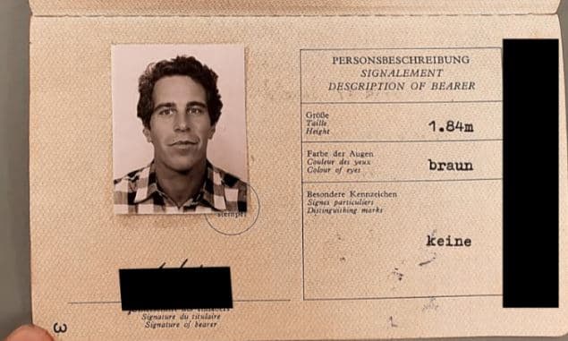 Epstein kishte një pasaportë austriake të falsifikuar