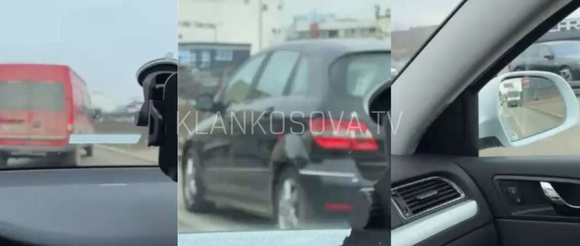 Veturat përdorin shiritin emergjent si alternativë për t’i ikur kolonës në Çagallavicë