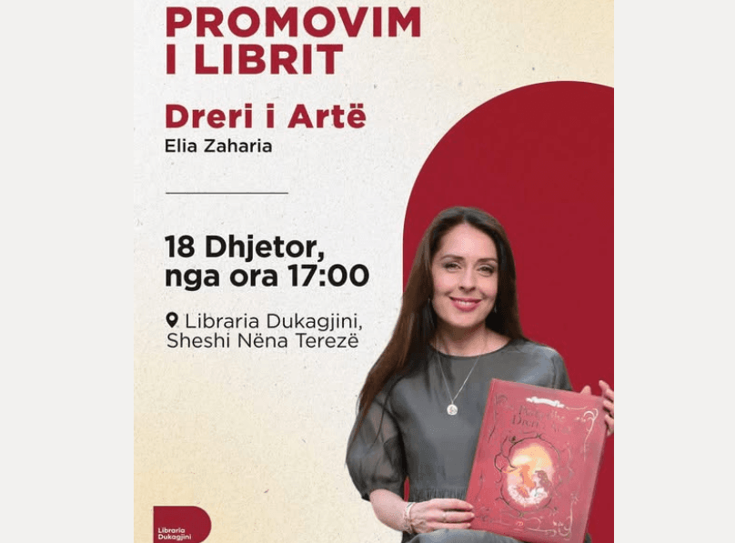 Elia Zaharia promovon sot në Prishtinë, librin “Perla dhe dreri i artë”