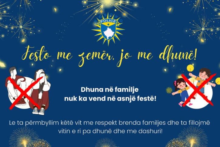 Festat e fundvitit, Policia me apel: Festo me zemër jo me dhunë