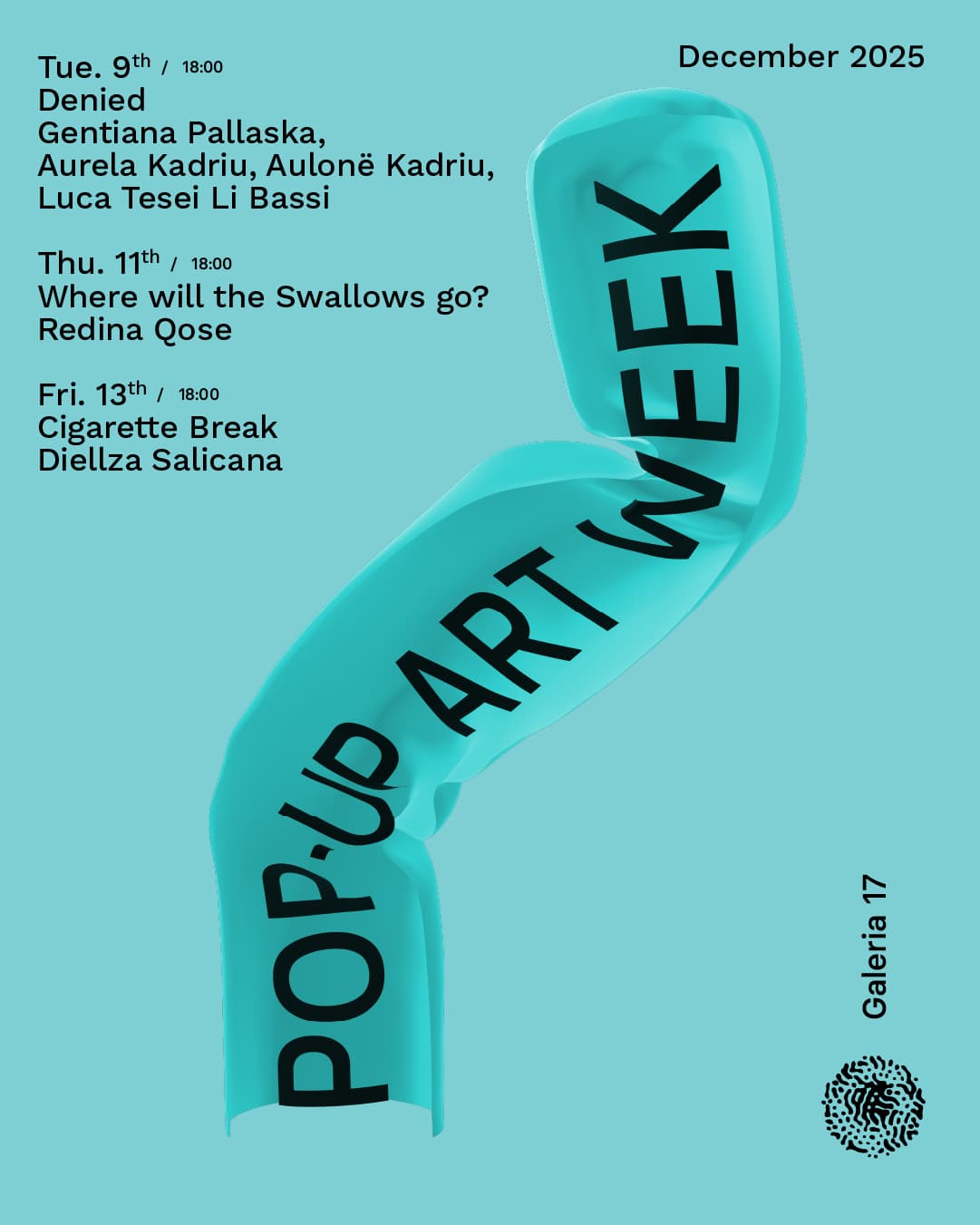 Pop-up Art Week 2025 vjen me tri ekspozita