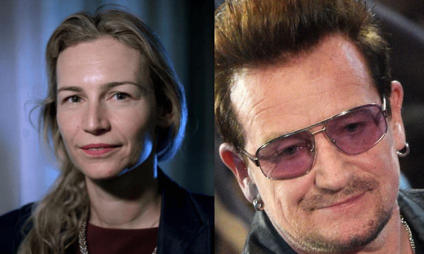 Bono i bendit U2 huazon citatin e autores shqiptare Lea Ypi