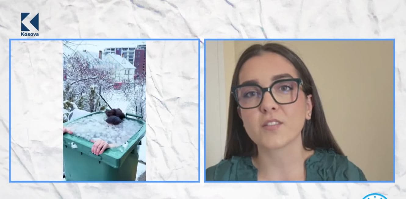 Në -33°C, shqiptarja që sfidon acarin: Zhytja ekstreme e Driada Sopit në Kazakistan (VIDEO)