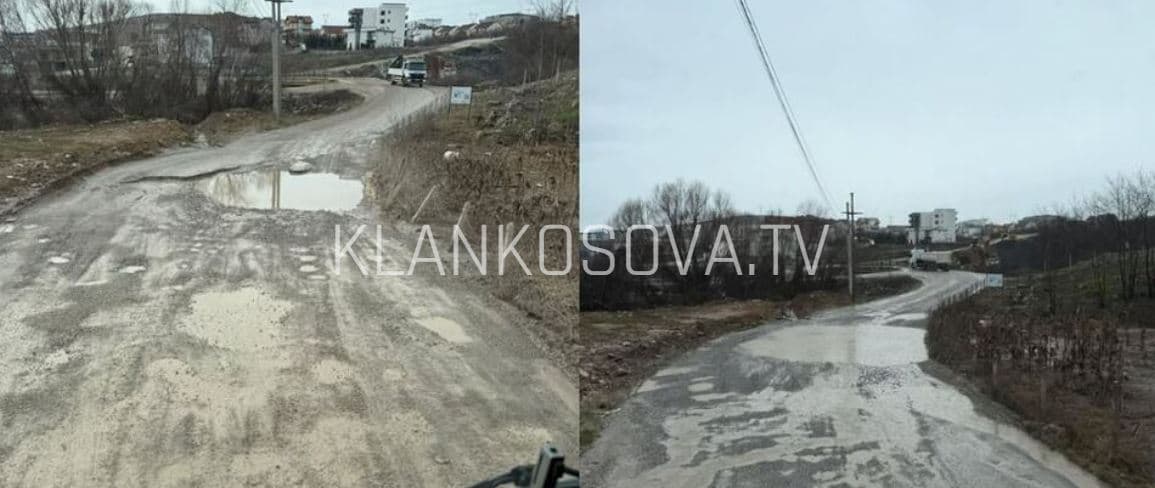 Gjendje e mjerueshme e një rruge në Malishevë, banorët kërkojnë ndërhyrje urgjente