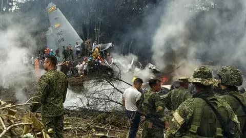 66 të vdekur nga rrëzimi i një aeroplani ushtarak kolumbian