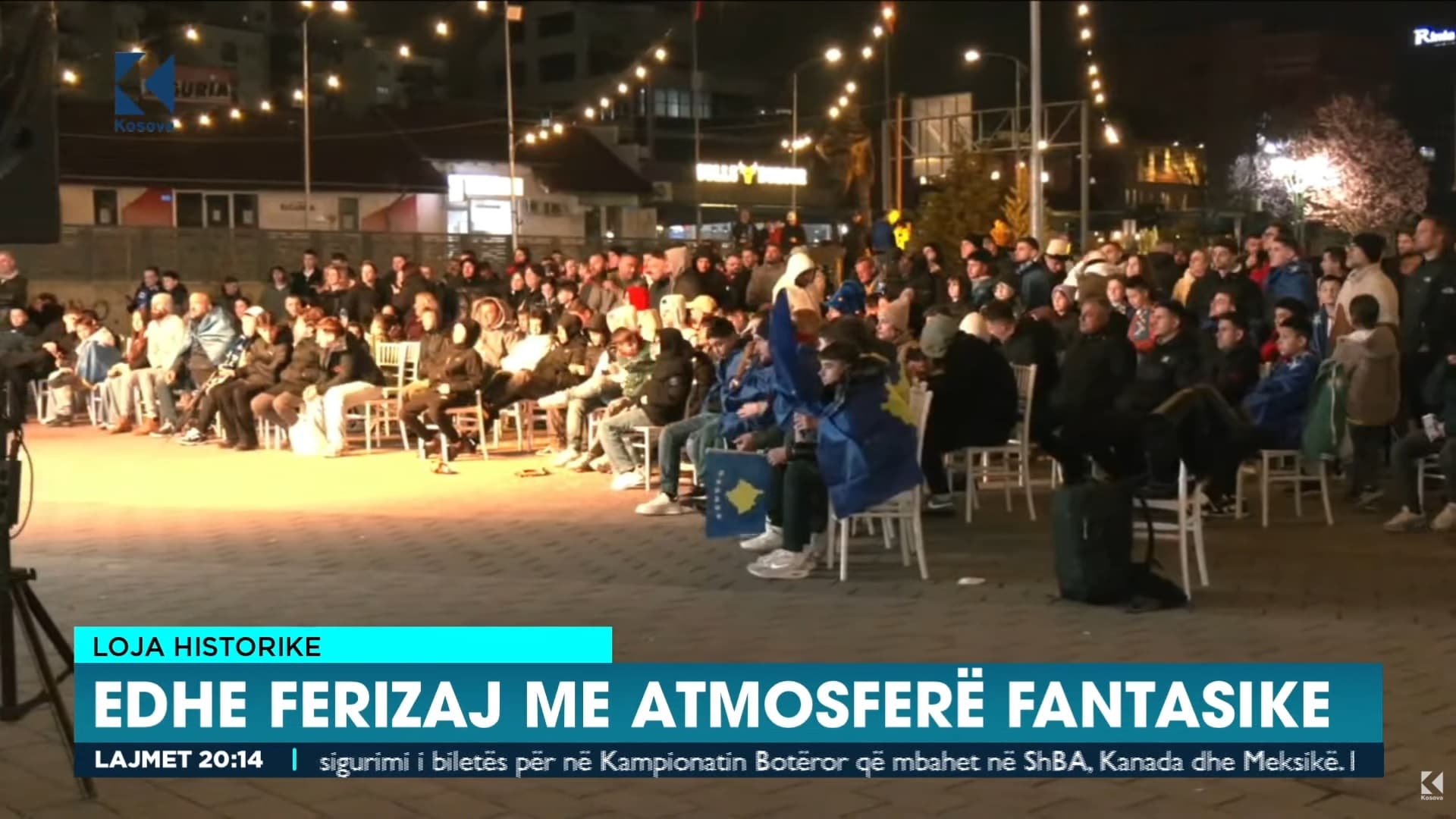 Edhe Ferizaj me atmosferë fantastike para ndeshjes Kosovë-Turqi (VIDEO)