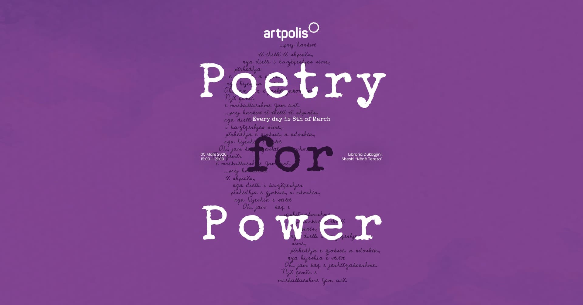 Prishtina bëhet zë i guximit dhe barazisë në mbrëmjen poetike “Poezi për Fuqi”