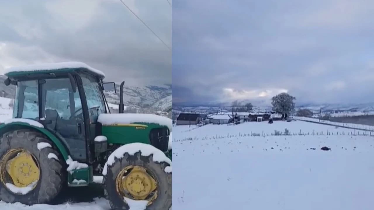 Pranverë me borë, zbardhen zonat malore të Kukësit