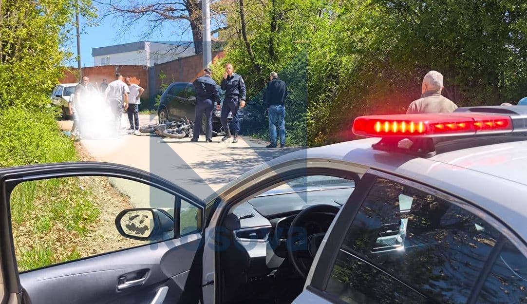 Aksident mes një veture dhe motoçiklete në Besi (FOTO)