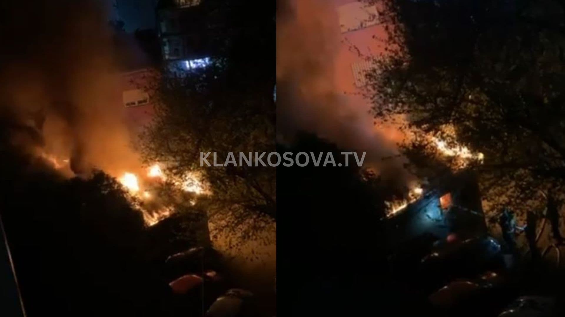 Përfshihet nga zjarri një shtëpi në "Tophane" të Prishtinës (VIDEO)