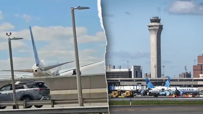 Aeroplani bën ulje emergjente në autostradë, pamje të tmerrshme në New Jersey të ShBA-së